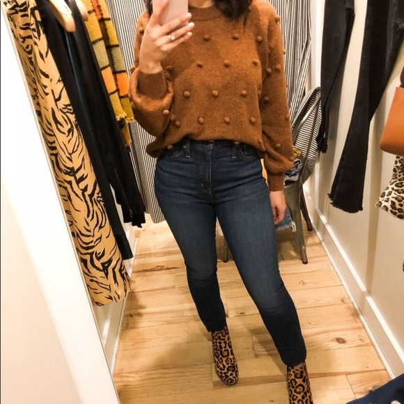 MADEWELL Brockton Bobble Sweater In Heather Cider - Picture 8 of 8